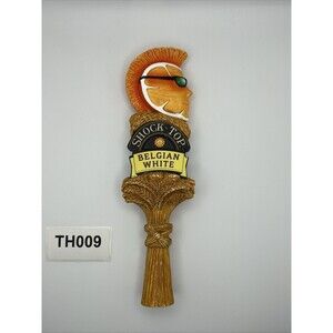 Shock Top Belgian White 2 Sided Draft Beer Tap Handle Tapper Mancave Bar Pub